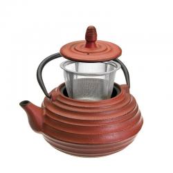 IBILI żeliwny do herbaty czerwony CEYLAN 0,7L 3D 620407