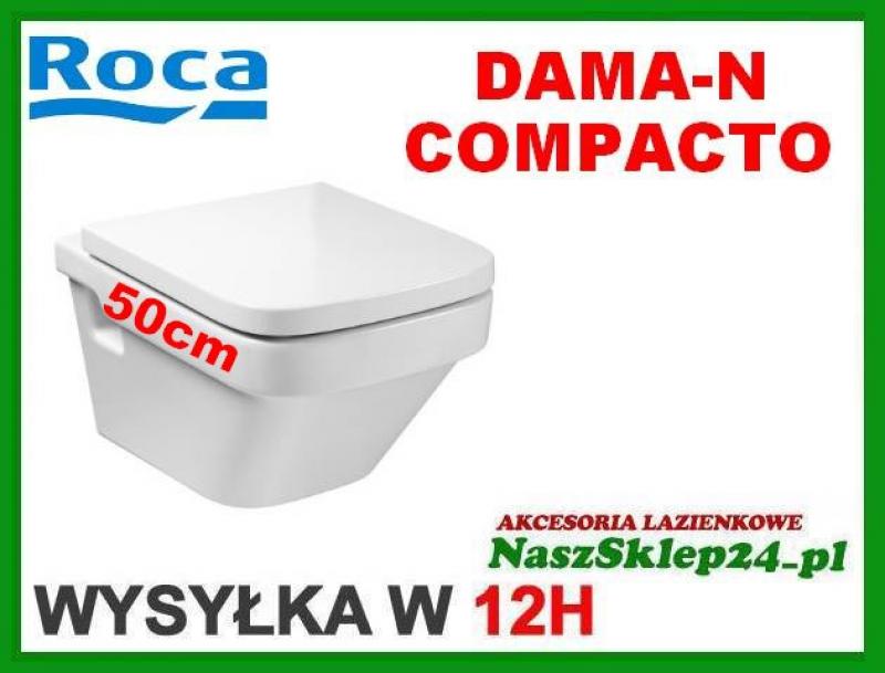 Miska WC krótka 50 cm Roca DAMA-N Compacto A346788  (1)