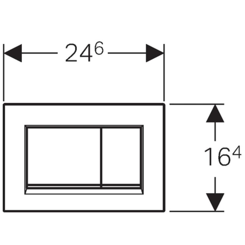 Geberit Sigma 30 do UP320 Przycisk  chrom mat 115.883.KN.1