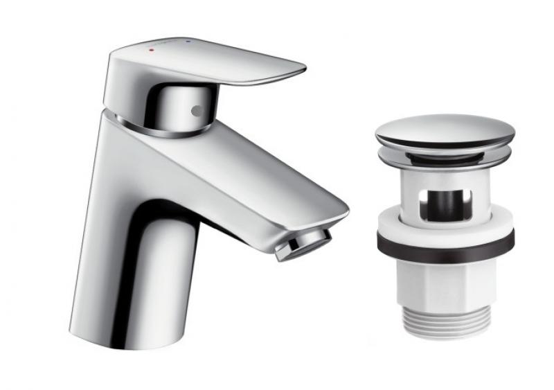 HANSGROHE BATERIA UMYWALKOWA LOGIS Z KORKIEM KLIK-KLAK (1)