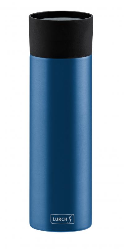 Lurch - kubek termiczny  0,5l Coffee-To-Go stalowy niebieski jednoręczny
