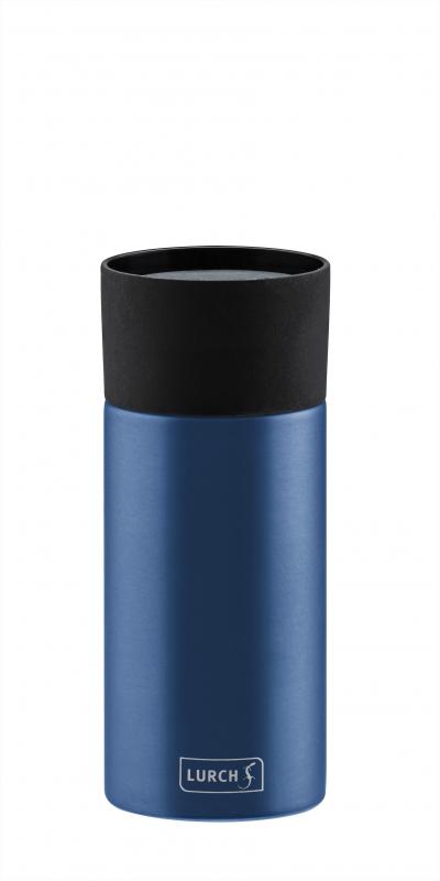 Lurch - kubek termiczny  0,3l Coffee-To-Go stalowy niebieski jednoręczny