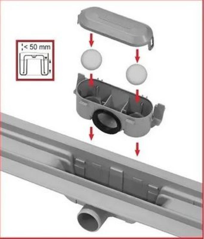 ALCAPLAST APZ-19 ODPŁYW LINIOWY ODWODNIENIE PRYSZNICOWE 75cm +RUSZT z 2 Funkcjami