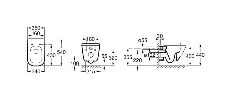 Zestaw Grohe 5w1 + Nexo miska CLEAN RIM A34664L + deska wolnoopadajaca