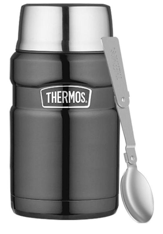 Thermos  termos obiadowy 0,7 l z łyżką Metaliczny szary 