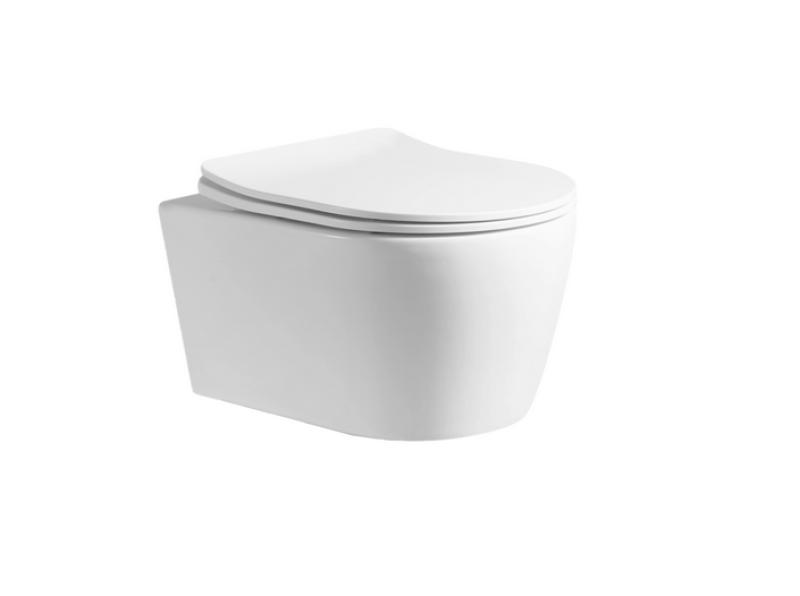 MISKA WC Rimfree Bezkołnierzowa + Deska Wolnoopadająca