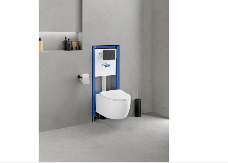 MISKA WC Rimfree Bezkołnierzowa + Deska Wolnoopadająca