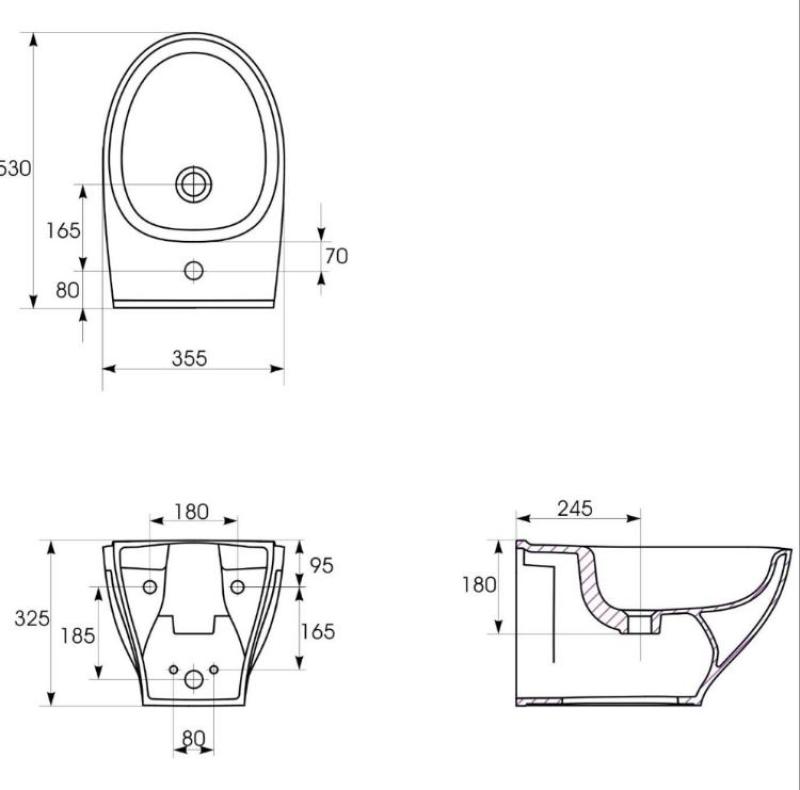  CERSANIT BIDET WISZĄCY   MODUO