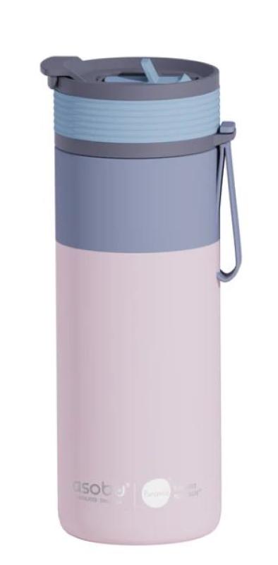  ASOBU KUBEK TERMICZNY BF27 Pastel PINK  0,6L z ceramiczną powłoką 