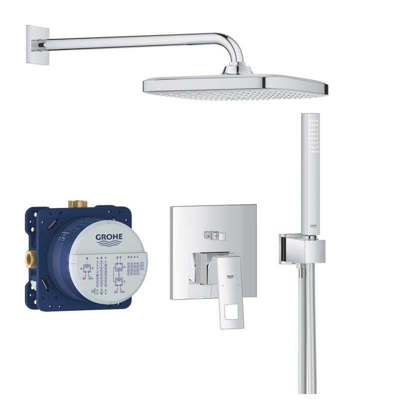 Grohe Eurocube zestaw podtynkowy z deszczownicą Tempesta 250 mm  (2)