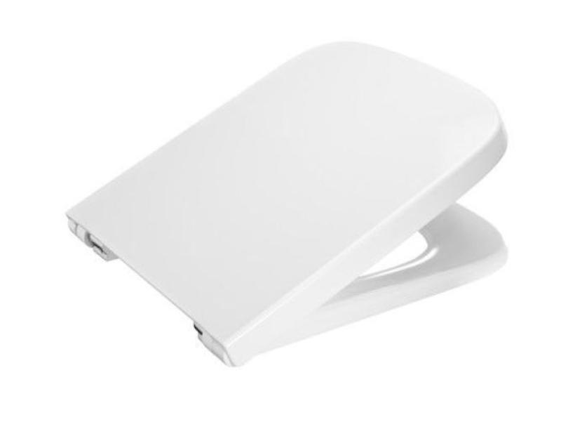 Deska WC wolnoopadająca twarda ROCA DAMA-N COMPACTO zawiasy chrom A80178C004 (1)