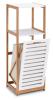 ZELLER szafka kosz na pranie 98 cm do łazienki bambus biała --18867