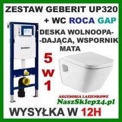 GEBERIT DUOFIX UP320 KPL.+ MISKA ROCA GAP + DESKA  WOLNA __SZYBKA  WYSYŁKA__+ MATA GRATIS