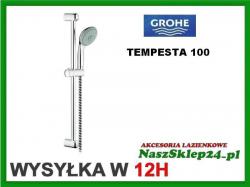 Zestaw prysznicowy natryskowy przesuwny TEMPESTA 100 Grohe 27794000Słuchawka 3 strumienie
