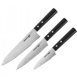 Samura  Zestaw noży kuchennych  67  3cz. hartowanie  twardość HRC 59 