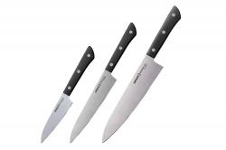 Samura  Zestaw noży kuchennych  Harakiri  3cz. hartowanie  twardość HRC 58 
