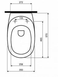 Obrazek 2 dla: Deska sedesowa Koło Ego, wolnoopadająca K1011200