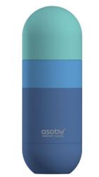  ASOBU Butelka termiczna ORB PASTEL BLUE 0,42 L z miedzianą powłoką i kubkiem