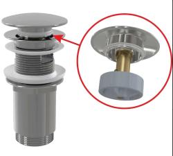  AlcaPlast  KLIKCLAK 5/4" metalowy z przelewem, duży korek