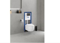 MISKA WC Rimfree Bezkołnierzowa + Deska Wolnoopadająca