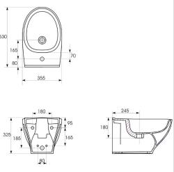  CERSANIT BIDET WISZĄCY   MODUO