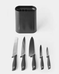 Brabantia Zestaw 5 noży z stojakiem Tasty+ grafit  Brabantia